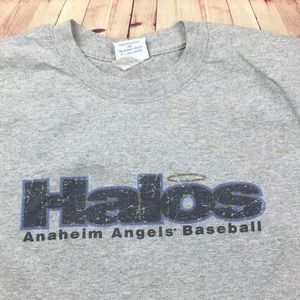 ➡️Anaheim Angels HALOS Baseball Tee Size M Adult